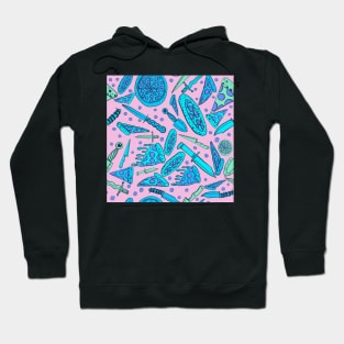 Pizza and Knives - Pink Hoodie